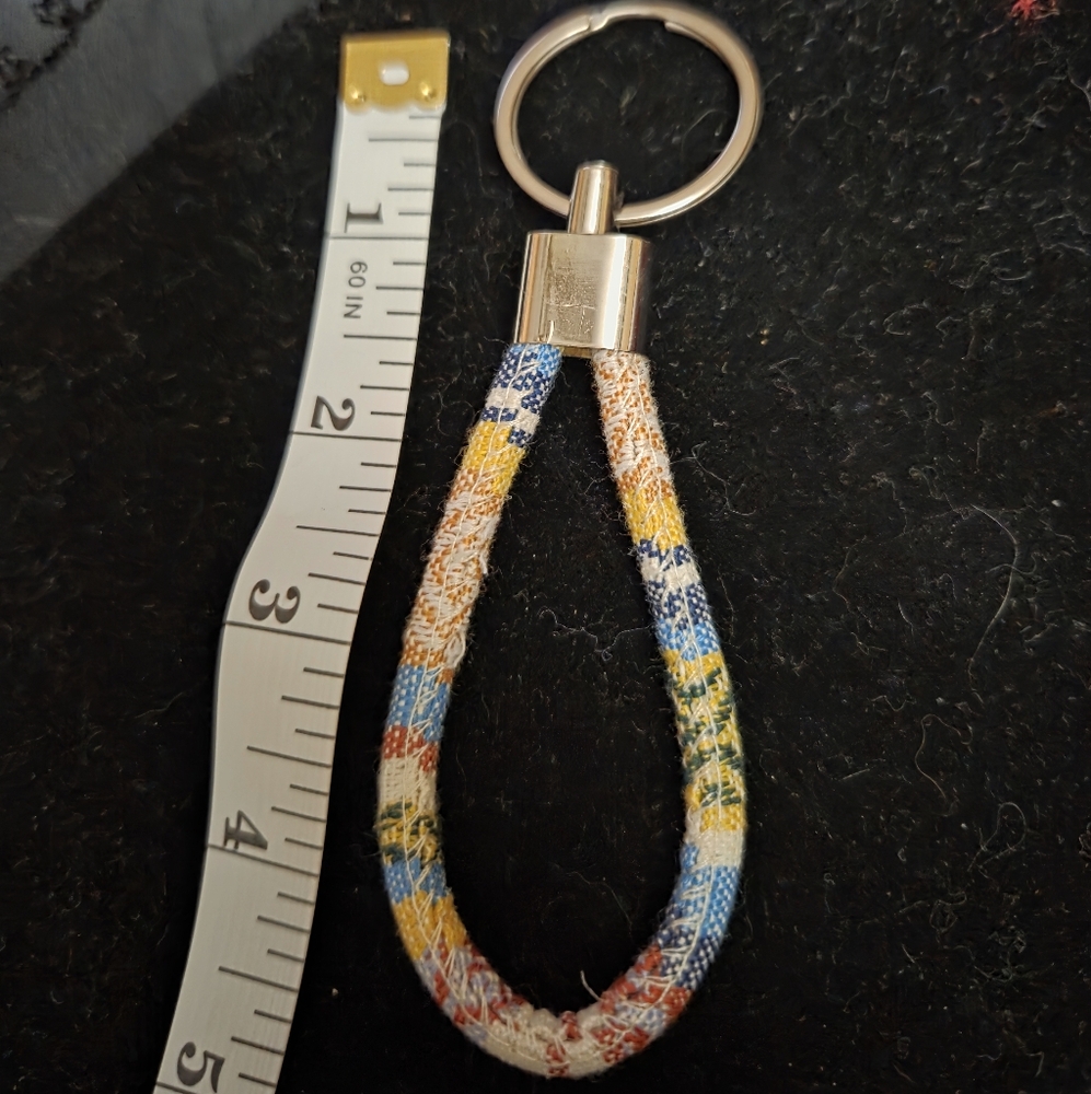 Colorful Patterned Keychain Loop NWOT - Picture 2 of 2